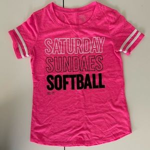 💜NWOT Justice Softball Tshirt Size 10